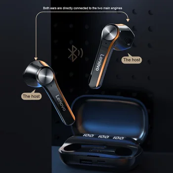 Lenovo tws Belaidės ausinės auriculares bluetooth ausinės, ausinių Sporto Vandeniui Ausinių Ausines QT81 už Xiaomi 