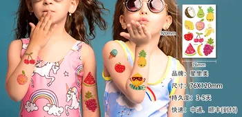 Lipdukai veido ir rankų vandeniui tatuiruotė lipdukai cartoon vaikų flash milteliai tatuiruotė lipdukai vaisių tatuiruotė stickerTattoo