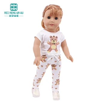 Lėlės drabužių Mados hoodies, T-marškinėliai, suknelės 18 Colių Amerikos 43CM Atgimsta Naujas Gimęs Kūdikis Lėlės OG Mergina Rusija 