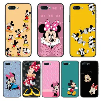 Mados Disney Mickey animacinių filmų padengti aišku, Telefoną Atveju Huawei Honor 10 9 8 7 N Pro Lite A C RU Black Etui Coque Hoesjes comi