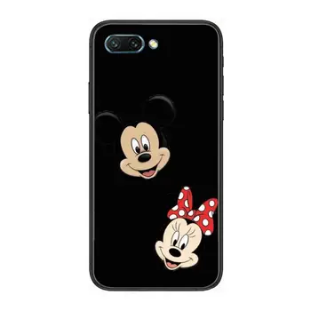 Mados Disney Mickey animacinių filmų padengti aišku, Telefoną Atveju Huawei Honor 10 9 8 7 N Pro Lite A C RU Black Etui Coque Hoesjes comi