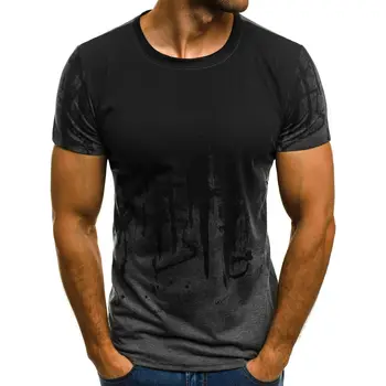 Mados naujo stiliaus, Europos ir Amerikos stiliaus rašalo 3D spausdinimo marškinėliai vyriški laisvalaikio marškinėliai, O didelio dydžio šeimos, tėvų-vaikų drabužiai