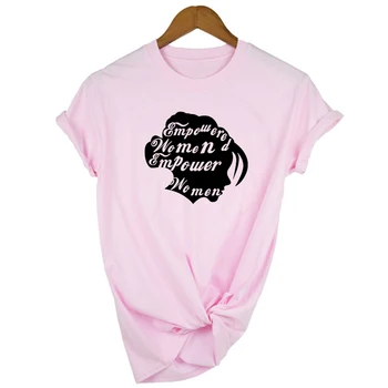 Mados Summer Tee Įgaliojimai Suteikti Moterims Marškinėliai Estetinės Feminizmo Galingas Trumpomis Rankovėmis Viršūnes Tumblr Drabužių Grafinis Derliaus
