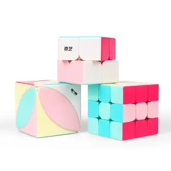 Magic Cube Qiyi Neon Macaron Serija Lengvai Sukasi Sklandžiai Sumažinti Stresą Magic Cube Vaikams Ir Suaugusiems Stresas Reliever
