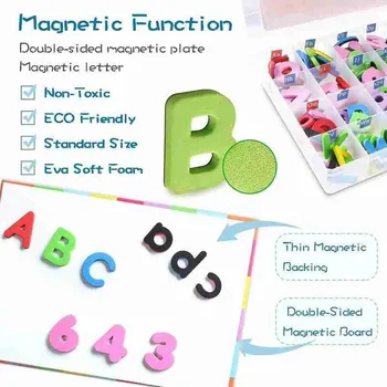Magnetinės Raidės 10/26PCS Abėcėlė ABC Mokymosi Numeriai Šaldytuvas Švietimo Žaislai, Šaldytuvas Nustatyti Magnetai O2S5