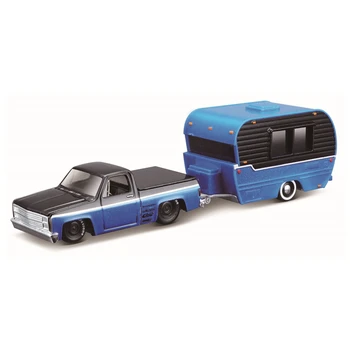 Maisto 1:64 Dizaino Gniūžtės & GO Ford Mustang GT Stovyklautojas Priekabos Mercedes-Benz c Klasės automobilio modelį Žaislų kolekcija dovanų žaislas berniukams