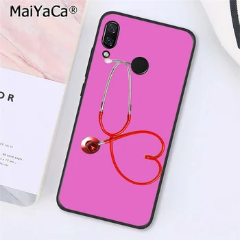 MaiYaCa Slaugytoja Medicina, Sveikata širdies stetoskopas Telefoną Atveju Xiaomi Redmi8 4X 6A 9 8T Redmi5 5Plus Note5 7 Note8pro 9 9pro