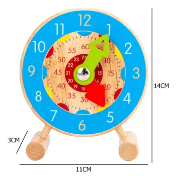 Medinis Laikrodis Žaislai Vaikams Montessori Ankstyvasis ugdymas Švietimo Valandą, Minutę, Sekundę Pažinimo Vaikų Ikimokyklinio Mokymo priemonių
