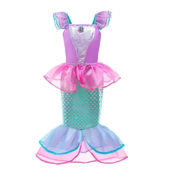 Merginos Undinėlė Fancy Dress Up Apranga Vaikams Helovinas Princesė Kostiumas Vaikams Baby Girl Mermaid Dress Vaikų Karnavaliniai Drabužiai