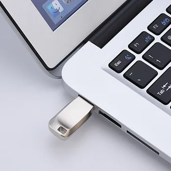 Metalo USB Flash Diskas 128gb pendrive 64gb cle usb stick 32gb 16gb 8gb 4gb usb 2.0 Pen Drive pc automobilį