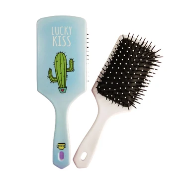 Mielas Kūrybos Galvos Masažas Šukos Anti Static Paddle Brush Hairbrush Plaukų Formavimo Įrankis, Vaikams, Moterims, Garbanotais Tiesūs Plaukai