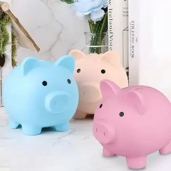 Mielas Piggy Bank Plastiko Gyvūnų Kiaulių Pinigų Banko Monetų Dėžutė Mielas Dovanas Animacinių Filmų Kiaulių Formos Namų Dekoro Pinigų Taupymo Dėžės Piggy Bankai