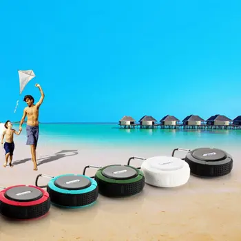 Mini Bluetooth Plastiko Nešiojamas Belaidis Garsiakalbis Su Skambučiai Laisvų Rankų Įranga Atspari Vandeniui Dušai, Vonios Kambarys, Prastas,Automobilių, Beach & Outdoo
