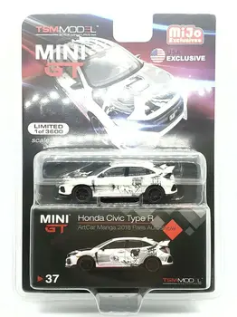 Mini GT automobilių 1/64 MIJO 2019 Honda Civic Type R TSM-8 Surinkimo automobiliai, vaikų Kalėdų dovanos