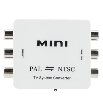 Mini Nešiojamas PAL arba NTSC, NTSC į PAL Bi-Directional Dual-taip TELEVIZIJOS Formato Vaizdo Sistema Konverteris Composite Jungtis