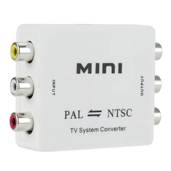 Mini Nešiojamas PAL arba NTSC, NTSC į PAL Bi-Directional Dual-taip TELEVIZIJOS Formato Vaizdo Sistema Konverteris Composite Jungtis