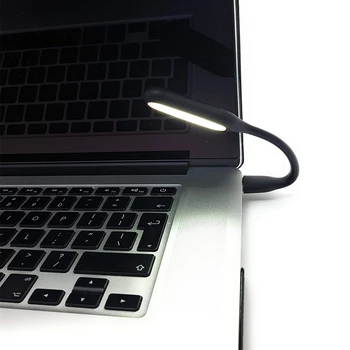 Mini USB LED Nakties Šviesos 5V 1.2 W Super Šviesus Lankstus Nešiojamasis Bendable Lempa Galios Banko PC Laptop Notebook Apšvietimas
