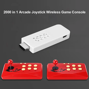 Mini Vaizdo Žaidimų Konsolės Pastatytas 2000 Klasikiniai Žaidimai su 2 Arcade Kovoti Stick Belaidžio Kovos Žaidimas Valdytojai HDMI Suderinamus