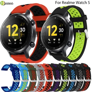 Minkšto Silikono 22MM Dirželis Realme Žiūrėti 2 / 2 pro Smart Watchband Pakeitimo Apyrankės Už Realme S Žiūrėti pro apyrankė diržas