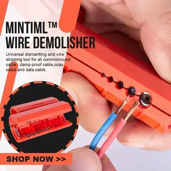 Mintiml™ Wire Stripper Demolisher Nešiojamas Mini Crimper Replės Užspaudimo Įrankis Kabelių Išpardavimas Vielos Pjovimo Pjovimo Linija Kišenėje Multito