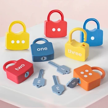 Montessori Spynos Raktą Rungtynės Nustatyti Žaislai Vaikams Ankstyvojo Ugdymo Numeriai Spalvų Pažinimo Vaikų Darželyje, Mokymo Medžiagos