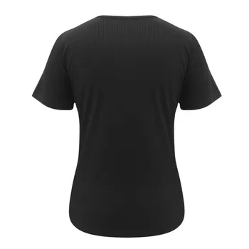 Moters vientisos Spalvos Laisvalaikio marškinėliai Vasaros 2021, Metalo Grandinės U-kaklo Mažai supjaustyti trumpomis Rankovėmis Dantį Slim Viršūnės