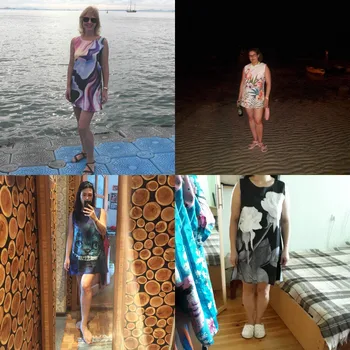 Moterų Mini Trumpas Vasaros Paplūdimio Suknelė 3D Drugelis Spausdinti Derliaus Boho Suknelė 2020 Ilgai Tunika Viršūnes Atsitiktinis-Line Prarasti Šifono Suknelė