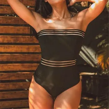 Moterų vientisas maudymosi kostiumėlį, maudymosi Kostiumėliai, Push Up Maudymosi Kostiumas Seksualus Bikini Paplūdimio Naujausias Karšto Pardavimo Vasaros maillot de bain femme 2019