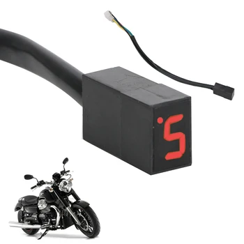 Motociklo pavarų Perjungimo Svirtis Jutiklis LED Ekranas, Pavarų Indikatorius 5 Pavaros Universalus Pakeitimo Motociklo Pakeitimo