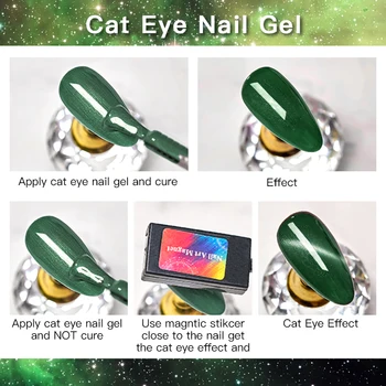 MSRUIOO Cat Eye Nagų Gelis lenkijos 5ml 9D Lazerio Magnetas Lakai Mirkti Off UV Mirguliavimas Magnetinis Lakas Blizga Grožio Dizaino, lenkų
