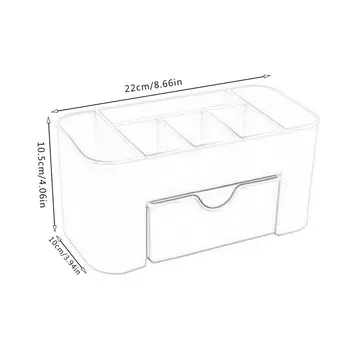 Multi-funkcija Darbalaukio Kosmetikos Organizatorius Atveju su Mažais Paprasto Spalva DrawerMakeup Dėžutė Papuošalų Dėžutės Saugojimo Stalo Laikymo Plastiko