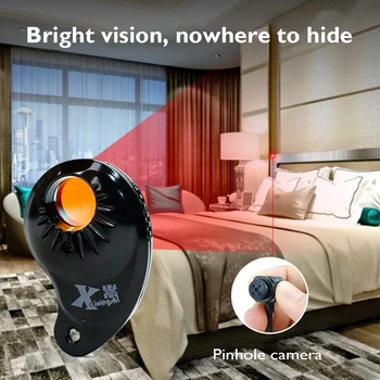 Multi-Funkcija Infraraudonųjų spindulių Kamera Skaitytuvas Įkrovimo Slėpti Pinhole Objektyvas Stebėti Anti-theft Detektorius Belaidės Kameros Lęšis Prietaisai