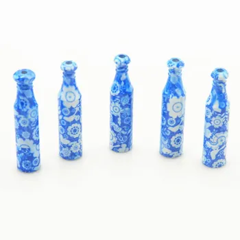 Mėlynos ir Baltos spalvos Porceliano Stiliaus Uosti Butelis Nešiojamų Ir Nuimamu Mini Aliuminio Vamzdžio Metalo Uosti Butelis