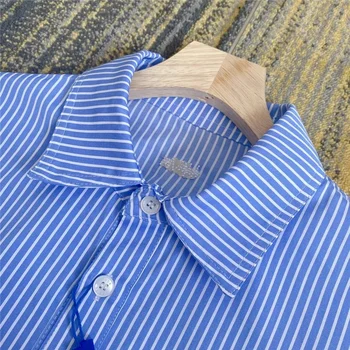 Mėlynos Juostelės ADER KLAIDA UŽPUOLIKAI Marškinėliai Vyrams, Moterims Kišenėje Adererror Marškinėliai Ader Palaidinė Overshirt