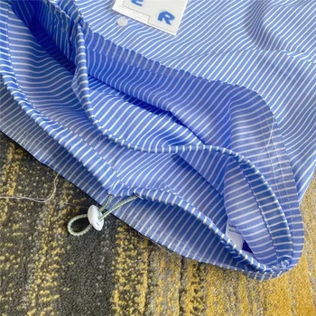 Mėlynos Juostelės ADER KLAIDA UŽPUOLIKAI Marškinėliai Vyrams, Moterims Kišenėje Adererror Marškinėliai Ader Palaidinė Overshirt