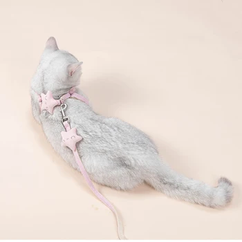 Naminių Kačių Pavadėlio Panaudoti Vest Pėsčiomis Kvėpuojantis Kačiukas Traukos Virvės Nailono Mažų Šunų Antkaklis Diržas Diržas Mažylis Produktus