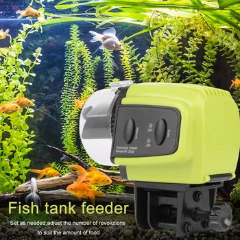 Namų Smart Automatinė Žuvų Finansuojančiojo Akvariumas Finansuojančiojo Žuvų Bakas Auto Šėrimo Dozatorius su LCD ekranu Rodo, Laikmatis, Akvariumo Reikmenys