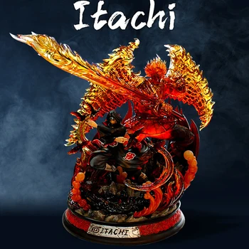 Naruto Shippuden GK Uchiha Itachi Susanoo Veiksmų Skaičius, Modelį, Negabaritinių 14 Colių ABS Statula Gali Šviesti Darbastalio Apdaila Dovana Žaislai