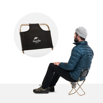 Naturehike Ultralight Mini sulankstomoji Kėdė Nešiojamų Lauko Mėnulis Žvejybos Kėdė, Kempingas, Žygiai, kepsnių ant grotelių Išmatose Pratęstas