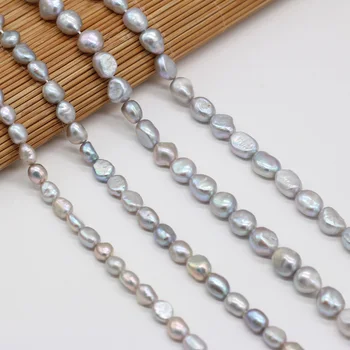 Natūralių Gėlavandenių Perlų Baroko aukštos kokybės Zawalcowany Papuošalai Priėmimo Netinkamų Karoliukai 
