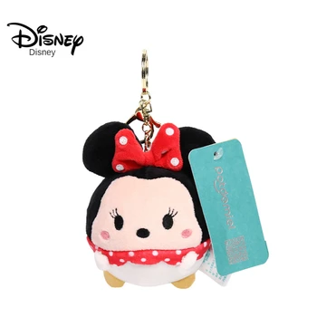 Nauja Originali Disney Animacinių filmų Pliušinis Lėlės Keychain Pakabukas Mickey Mouse Minnie ančiukas Donaldas, Daisy Mados Pliušinis Ornamentu Žaislas Mergina
