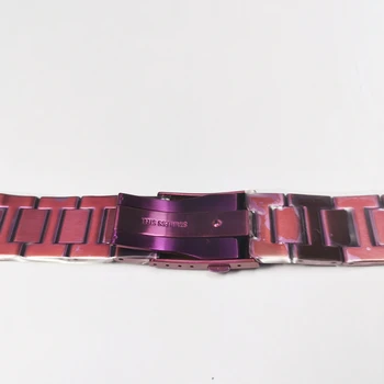 Nauja Versija Violetinė GX56 Metalo Watchstrap 316 Nerūdijančio Plieno Watchbands ir Bezel Už GX56BB GXW-56 Metalo Bezel Su Įrankiais, Sriegimo