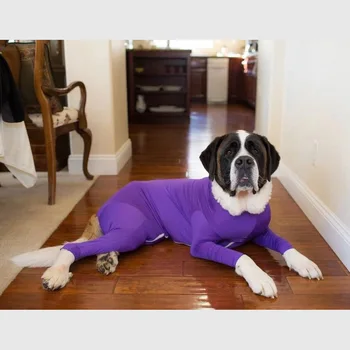 Nauja Šunų Atkūrimo Marškinėliai naminių Gyvūnėlių Šuniuką Sveikatos Priežiūros Kostiumas ilgomis Rankovėmis Bodysuit Jumpsuit Stabdžių Lyžis Žaizdas Padėti pooperaciniu #h