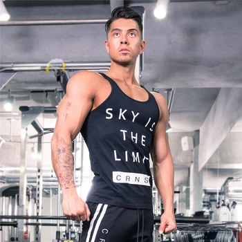 Naujas 2019 Prekės ženklo drabužių Kultūrizmo Fitneso Bako Viršuje Vyrų treniruotės VIKING spausdinti Vest Sijos dėvėti Undershirt