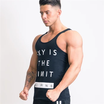 Naujas 2019 Prekės ženklo drabužių Kultūrizmo Fitneso Bako Viršuje Vyrų treniruotės VIKING spausdinti Vest Sijos dėvėti Undershirt