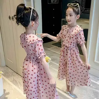 Naujas 2021 Vaikų Korėja Suknelės 12 Mergaičių Suknelė Vasaros Vaikų Drabužių 11 Drabužius 10 Princesė Suknelė Mergaitėms 8 Vaikai 7 Metų