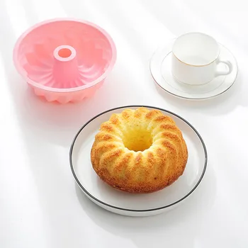 Naujas 6 cm Bakeware Virtuvės Tortas Keptuvės Pelėsių, Duonos Keptuvės Savarin Pelėsių Keptuvės Maisto kokybės Silikono Torto Kepti Keptuvėje, 