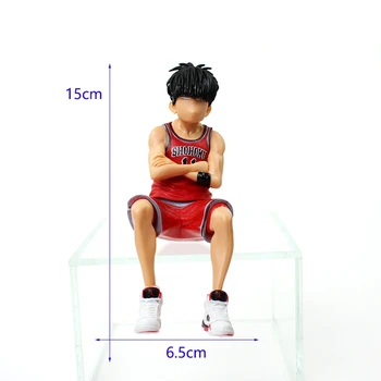 Naujas Anime SLAM DUNK Sakuragi Hanamichi PVC Veiksmų Skaičiai Kaede Akagi Takenori Mitsui Hisashi Kolekcijos Modelis Žaislai 15cm