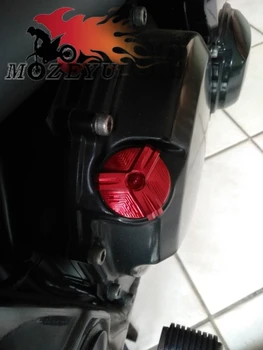 Naujas CNC Priedai HONDA ADV150 adv 150 2019-2020 Motociklo Aliuminio Raudona, Variklio Alyvos Įpilimo Dangtelį Plug Užsukamu dangčiu