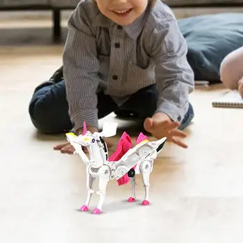 Naujas Deformuojamieji Derinant Žaislų Automobiliai Surinkti Į Flying Horse Paveikslas Puikiai Transformacijos Mini Robotas Automobilių Žaislai Vaikams